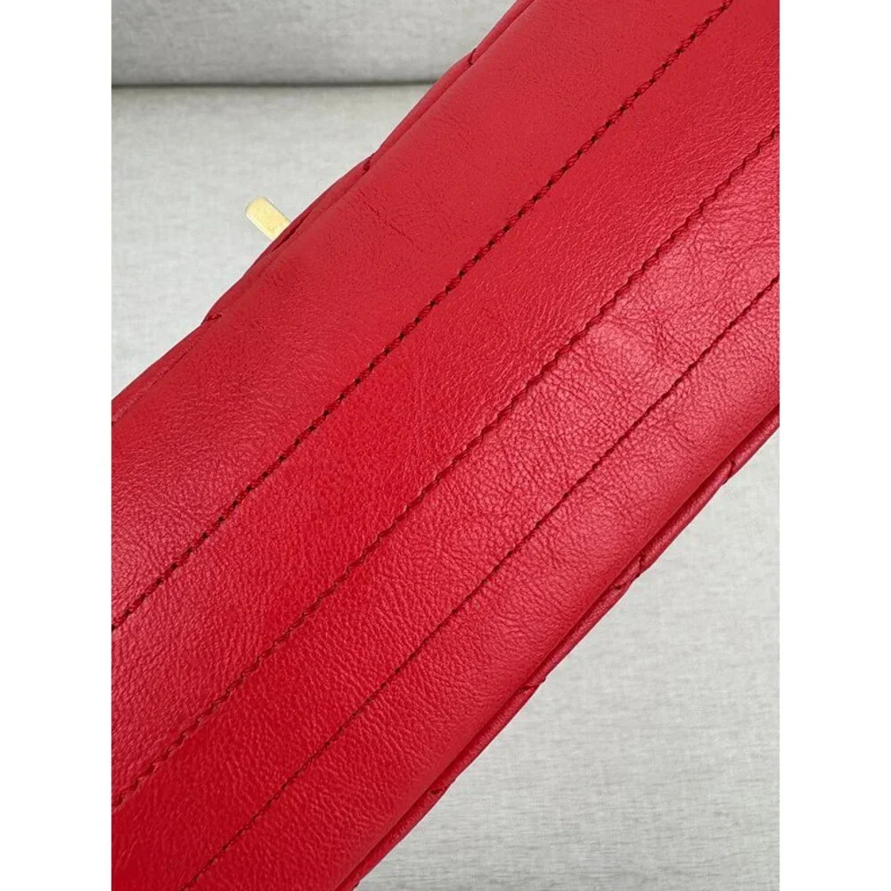 CHANEL Red Calfskin 2.55 Reissue Chevron Flap Small GHW